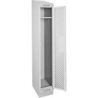 Clean Line Lockers, 12" x 18" x 82", Steel, Grey, Rivet (Assembled), Perforated EastCoast Offshore Supplies