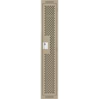 Casiers Clean Line, 12" x 12" x 72", Acier, Beige, Rivet (assembl&eacute;), Perfor&eacute; EastCoast Offshore Supplies