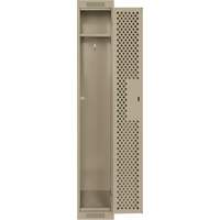 Casiers Clean Line, 12" x 12" x 72", Acier, Beige, Rivet (assembl&eacute;), Perfor&eacute; EastCoast Offshore Supplies