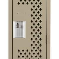 Casiers Clean Line, 12" x 12" x 72", Acier, Beige, Rivet (assembl&eacute;), Perfor&eacute; EastCoast Offshore Supplies