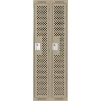Casiers Clean Line, Bloc de 2, 24" x 12" x 72", Acier, Beige, Rivet (assembl&eacute;), Perfor&eacute; EastCoast Offshore Supplies