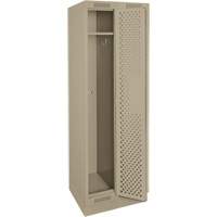Casiers Clean Line, Bloc de 2, 24" x 15" x 76", Acier, Beige, Rivet (assembl&eacute;), Perfor&eacute; EastCoast Offshore Supplies