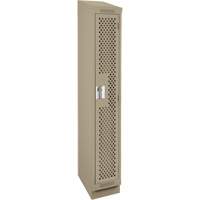 Clean Line Lockers, 12" x 18" x 82", Steel, Beige, Rivet (Assembled), Perforated EastCoast Offshore Supplies