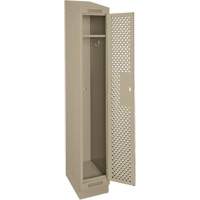 Clean Line Lockers, 12" x 18" x 82", Steel, Beige, Rivet (Assembled), Perforated EastCoast Offshore Supplies