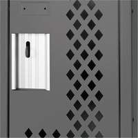 Clean Line Lockers, 12" x 18" x 82", Steel, Charcoal, Rivet (Assembled), Perforated EastCoast Offshore Supplies