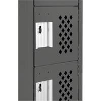 Assembled Lockerettes Clean Line Perforated Economy Lockers, 6 -tier, 18" x 72" x 12", Steel EastCoast Offshore Supplies