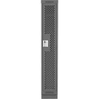 Clean Line Lockers, 12" x 15" x 76", Steel, Charcoal, Rivet (Assembled), Perforated EastCoast Offshore Supplies