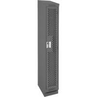Clean Line Lockers, 12" x 18" x 82", Steel, Charcoal, Rivet (Assembled), Perforated EastCoast Offshore Supplies