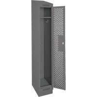 Clean Line Lockers, 12" x 18" x 82", Steel, Charcoal, Rivet (Assembled), Perforated EastCoast Offshore Supplies