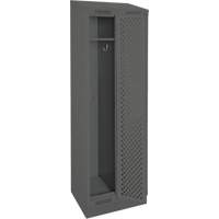 Clean Line Lockers, Bank of 2, 24" x 18" x 82", Steel, Charcoal, Rivet (Assembled), Perforated EastCoast Offshore Supplies