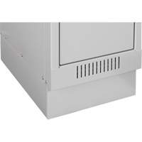 Clean Line Economy Lockers Recessed Base, 1 Banks, 4" H x 12" W x 18" D, Grey, Steel EastCoast Offshore Supplies