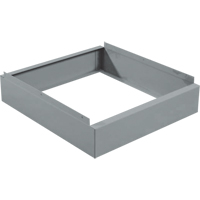 Clean Line Economy Lockers Recessed Base, 1 Banks, 4" H x 12" W x 18" D, Grey, Steel EastCoast Offshore Supplies