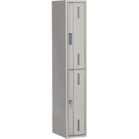 Concorde Heavy-Duty Lockers, 2 -tier, 12" x 18" x 72", Steel, Grey, Welded (Assembled) EastCoast Offshore Supplies