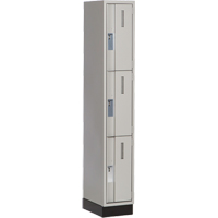 Casiers robustes Concorde, 3 niveaux, 12" x 18" x 76", Acier, Gris, Soud&eacute; (assembl&eacute;) EastCoast Offshore Supplies