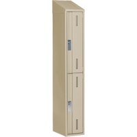 Casiers robustes Concorde, 2 niveaux, 12" x 18" x 78", Acier, Beige, Soud&eacute; (assembl&eacute;) EastCoast Offshore Supplies