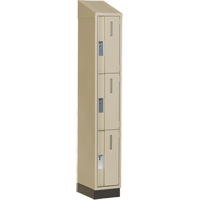 Casiers robustes Concorde, 3 niveaux, 12" x 18" x 82", Acier, Beige, Soud&eacute; (assembl&eacute;) EastCoast Offshore Supplies
