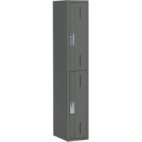 Concorde Heavy-Duty Lockers, 2 -tier, 12" x 18" x 72", Steel, Charcoal, Welded (Assembled) EastCoast Offshore Supplies