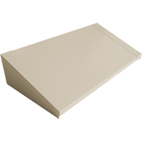 Dessus inclin&eacute; pour casiers robustes enti&egrave;rement soud&eacute; Concorde, Bloc de 3, 18" p x 36" la x 6" ha, Beige, Acier EastCoast Offshore Supplies