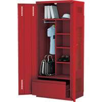 Casier de luxe pour &eacute;quipement, Acier, 36" la x 24" p x 72" h, Rouge EastCoast Offshore Supplies