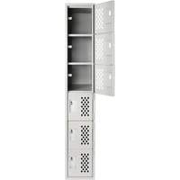 Clean Line Lockerettes, 6 -tier, 18" x 72" x 12", Steel EastCoast Offshore Supplies