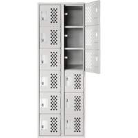 Clean Line Lockerettes, 6 -tier, Bank of 2, 18" x 72" x 12", Steel EastCoast Offshore Supplies