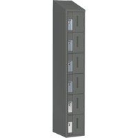 Concorde Heavy-Duty Lockers, 6 -tier, 12" x 18" x 78", Steel, Charcoal, Welded (Assembled) EastCoast Offshore Supplies