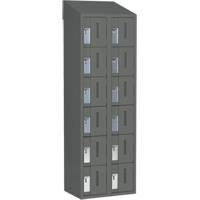 Concorde Heavy-Duty Lockers, 6 -tier, Bank of 2, 24" x 18" x 78", Steel, Charcoal, Welded (Assembled) EastCoast Offshore Supplies