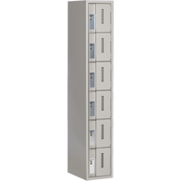 Concorde Heavy-Duty Lockers, 6 -tier, 12" x 18" x 72", Steel, Grey, Welded (Assembled) EastCoast Offshore Supplies