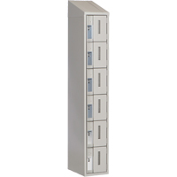 Concorde Heavy-Duty Lockers, 6 -tier, 12" x 18" x 78", Steel, Grey, Welded (Assembled) EastCoast Offshore Supplies