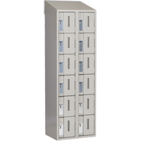 Concorde Heavy-Duty Lockers, 6 -tier, Bank of 2, 24" x 18" x 78", Steel, Grey, Welded (Assembled) EastCoast Offshore Supplies