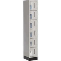 Concorde Heavy-Duty Lockers, 6 -tier, 12" x 18" x 76", Steel, Grey, Welded (Assembled) EastCoast Offshore Supplies