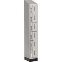 Concorde Heavy-Duty Lockers, 6 -tier, 12" x 18" x 82", Steel, Grey, Welded (Assembled) EastCoast Offshore Supplies