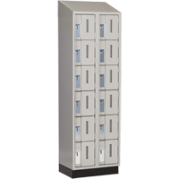 Concorde Heavy-Duty Lockers, 6 -tier, Bank of 2, 24" x 18" x 82", Steel, Grey, Welded (Assembled) EastCoast Offshore Supplies