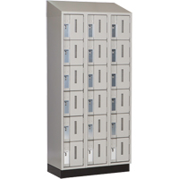 Concorde Heavy-Duty Lockers, 6 -tier, Bank of 3, 36" x 18" x 82", Steel, Grey, Welded (Assembled) EastCoast Offshore Supplies