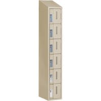 Concorde Heavy-Duty Lockers, 6 -tier, 12" x 18" x 78", Steel, Beige, Welded (Assembled) EastCoast Offshore Supplies