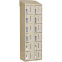 Concorde Heavy-Duty Lockers, 6 -tier, Bank of 2, 24" x 18" x 78", Steel, Beige, Welded (Assembled) EastCoast Offshore Supplies