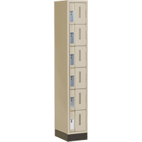 Concorde Heavy-Duty Lockers, 6 -tier, 12" x 18" x 76", Steel, Beige, Welded (Assembled) EastCoast Offshore Supplies