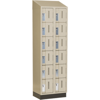 Concorde Heavy-Duty Lockers, 6 -tier, Bank of 2, 24" x 18" x 82", Steel, Beige, Welded (Assembled) EastCoast Offshore Supplies