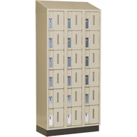 Concorde Heavy-Duty Lockers, 6 -tier, Bank of 3, 36" x 18" x 82", Steel, Beige, Welded (Assembled) EastCoast Offshore Supplies
