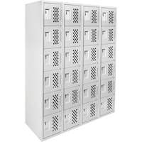 Clean Line Lockerettes, 6 -tier, Bank of 4, 18" x 72" x 12", Steel EastCoast Offshore Supplies