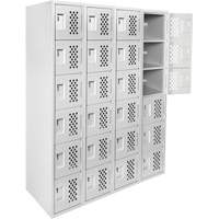Clean Line Lockerettes, 6 -tier, Bank of 4, 18" x 72" x 12", Steel EastCoast Offshore Supplies