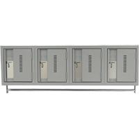 Wall Hung Lockers - Heavy Duty, Bank of 4, 18" x 12" x 12", Steel EastCoast Offshore Supplies
