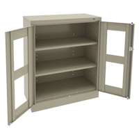 C-Thru Counter High Cabinet, Steel, 2 Shelves, 42" H x 36" W x 18" D EastCoast Offshore Supplies