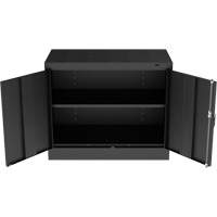 Standard Desk-High Cabinet, Steel, 30" H x 36" W x 18" D, Black EastCoast Offshore Supplies