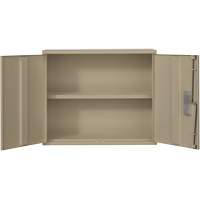 Wall Mounted Cabinet, Steel, 2 Shelves, 30" H x 36" W x 12" D, Beige EastCoast Offshore Supplies