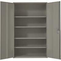 Extra Wide Hi-Boy Storage Cabinet, Steel, 4 Shelves, 72" H x 48" W x 24" D, Grey EastCoast Offshore Supplies