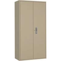 Hi-Boy Storage Cabinet, Steel, 4 Shelves, 72" H x 36" W x 18" D, Beige EastCoast Offshore Supplies