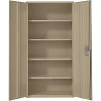 Hi-Boy Storage Cabinet, Steel, 4 Shelves, 72" H x 36" W x 18" D, Beige EastCoast Offshore Supplies