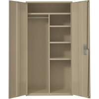 Combination Storage Cabinet, Steel, 6 Shelves, 72" H x 36" W x 18" D, Beige EastCoast Offshore Supplies