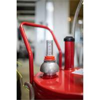 25-Gallon Steel Fuel Caddy with 2-Way Rotary Pump & Filter EastCoast Offshore Supplies